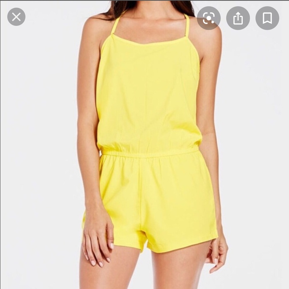 Yellow Fabletics Neema Romper